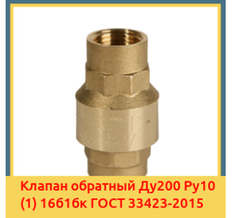 Клапан обратный Ду200 Ру10 (1) 16б1бк ГОСТ 33423-2015 в Фергане