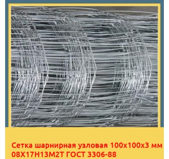 Сетка шарнирная узловая 100х100х3 мм 08Х17Н13М2Т ГОСТ 3306-88 в Фергане