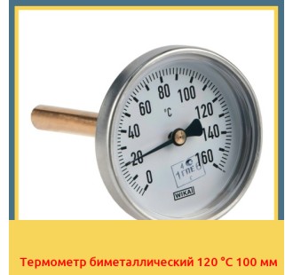 Термометр биметаллический 120 °С 100 мм в Фергане
